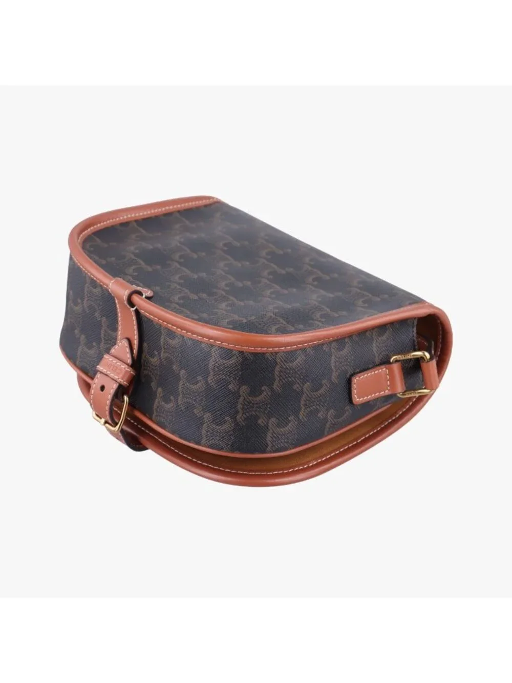 Celine Luco Triomphe Brown Shoulder Bag